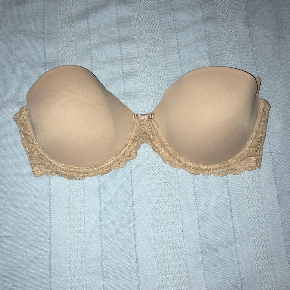 Flirtitude strapless bra Tan 34B